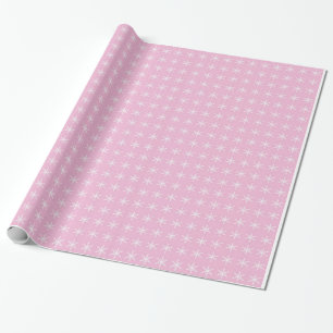 Dekorative Rosa Weihnachtsschneeflocke Dekoration Geschenkpapier