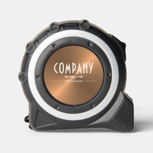 Dekorative Rose Gold Metalleffekt Firmenname Maßband