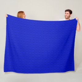 Dekorative Royal Blue Governor Satin Pattern Fleecedecke