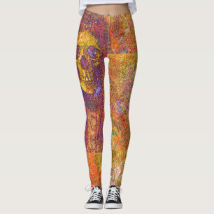 Dekorative Schädellegel Leggings