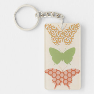 Dekorative Schmetterlings-Muster auf Schlüsselanhänger