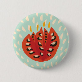 Dekorative schöne abstrakte Tulpe Button