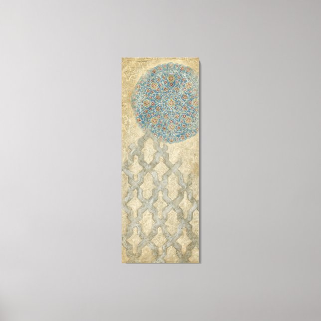 Dekorative Silber Tapestyle-Blumenarrangements Leinwanddruck (Vorderseite)