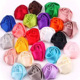 Dekorative Single Gesicht Baby Frühjahr Grün Satinband