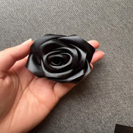 Dekorative Single-Gesicht Schwarz Satinband