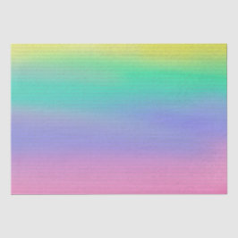 Dekorative Skriptwörter auf Regenbogen Seidenpapier