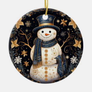 Dekorative Snowman-Ornament Keramik Ornament