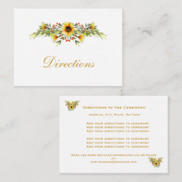Dekorative Sommerhochzeit-Blume Begleitkarte