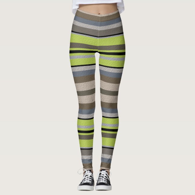  Dekorative Streifen  Leggings (Vorderseite)