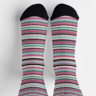 Dekorative Streifen  Socken