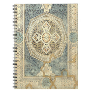 Dekorative Tapisserie mit verziertem geometrischem Notizblock