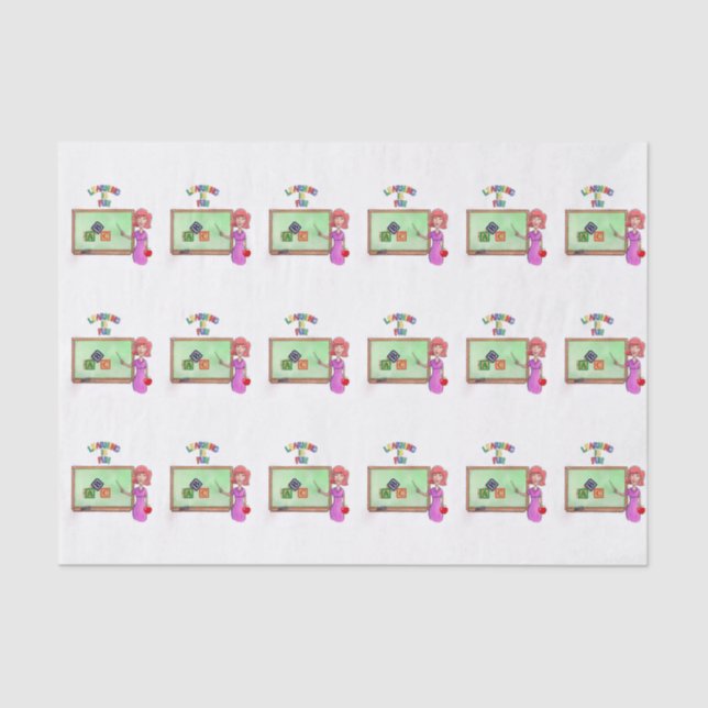 Dekorative Tissue-Lehrer Seidenpapier (Vorderseite)