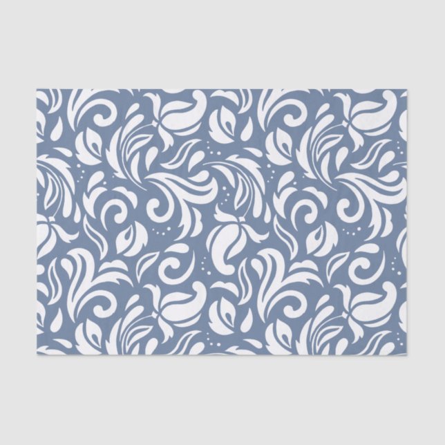 Dekorative Tulip Floral in Weißzettel Seidenpapier (Vorderseite)