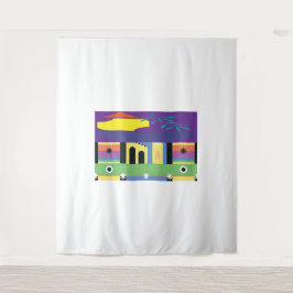 Dekorative und kühne Maximalistisches Design für K Wandteppich