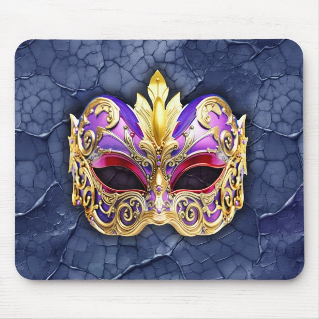 Dekorative Venezianische Maske auf der texturierte Mousepad (Vorne)