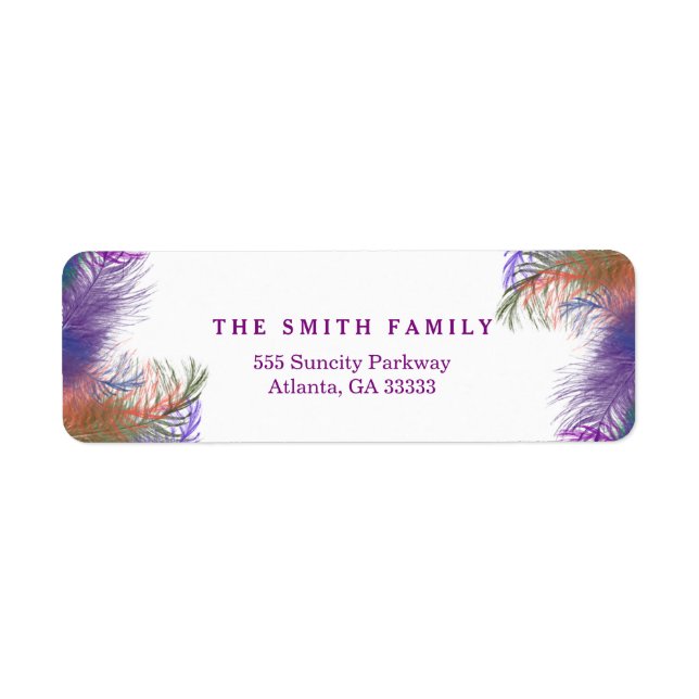 Dekorative Vintage Vogelfederdekoration (Vorne)