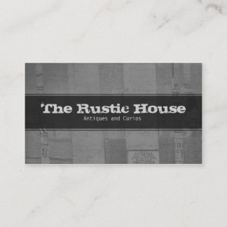 Dekorative Visitenkarte Rustikale Papiermuster
