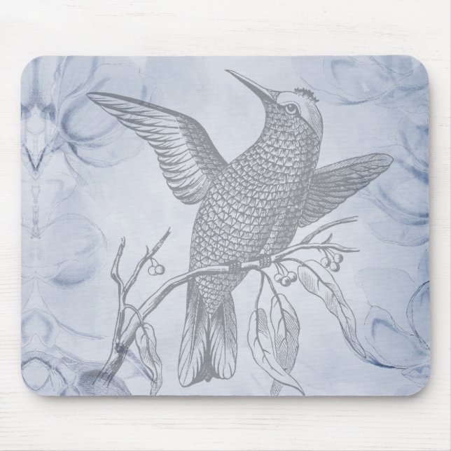 Dekorative Vogelkunst Kalligrafie Mousepad (Vorne)