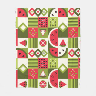 Dekorative Watermelon Elemente Kunst, Dichtung und Fleecedecke