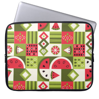 Dekorative Watermelon Elemente Kunst, Dichtung und Laptopschutzhülle