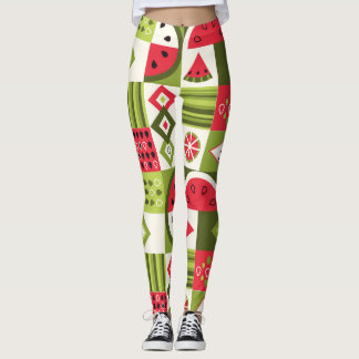 Dekorative Watermelon Elemente Kunst, Dichtung und Leggings