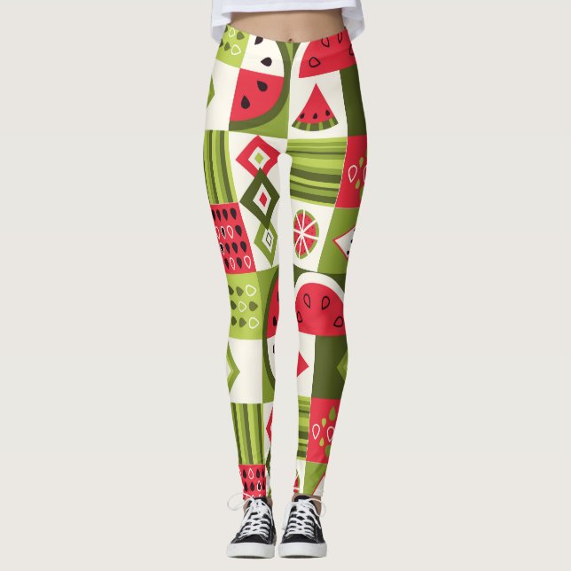 Dekorative Watermelon Elemente Kunst, Dichtung und Leggings (Vorderseite)