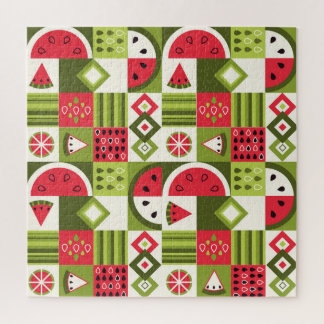 Dekorative Watermelon Elemente Kunst, Dichtung und Puzzle