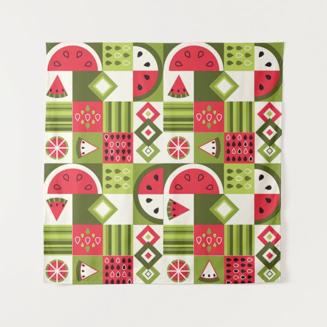 Dekorative Watermelon Elemente Kunst, Dichtung und Wandteppich (Vorderseite)