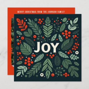 Dekorative Weihnachtsbeeren Feiertagskarte