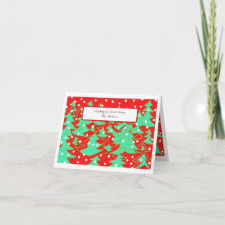 Dekorative Weihnachtskarte Dankeskarte