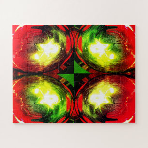 Dekorative Weihnachtskugeln Kunst Puzzle