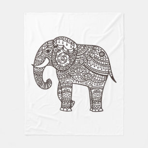 Dekorativer Art-Elefant Fleecedecke