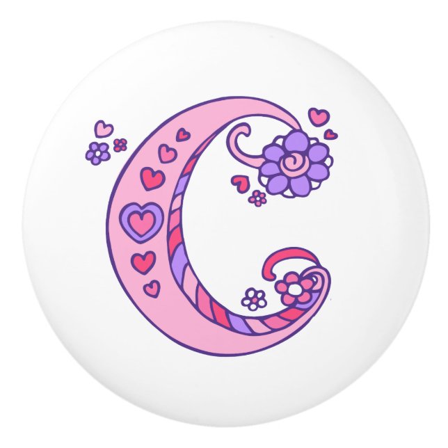 Dekorativer Buchstabe C mit Monogramm Griff (Vorderseite)