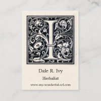 Dekorativer Buchstabe "ich" Holzschnitt Woodblock