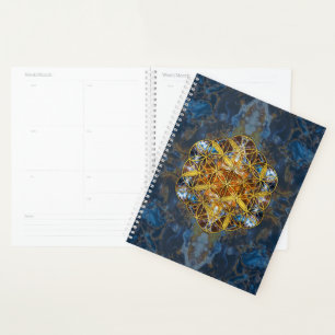 Dekorativer Edelstein Heilige Geometrie Blume des Planer