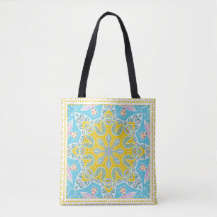 Dekorativer, farbenfroher Dekor auf weißem Hinterg