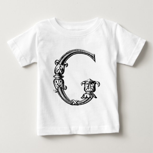DEKORATIVER G BABY T-SHIRT (Vorderseite)