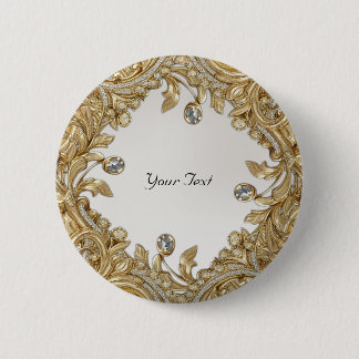 Dekorativer goldener Knopf Button