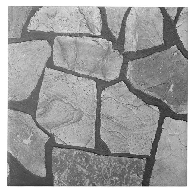 Dekorativer grauer Steinpflasternblick Fliese (Vorderseite)