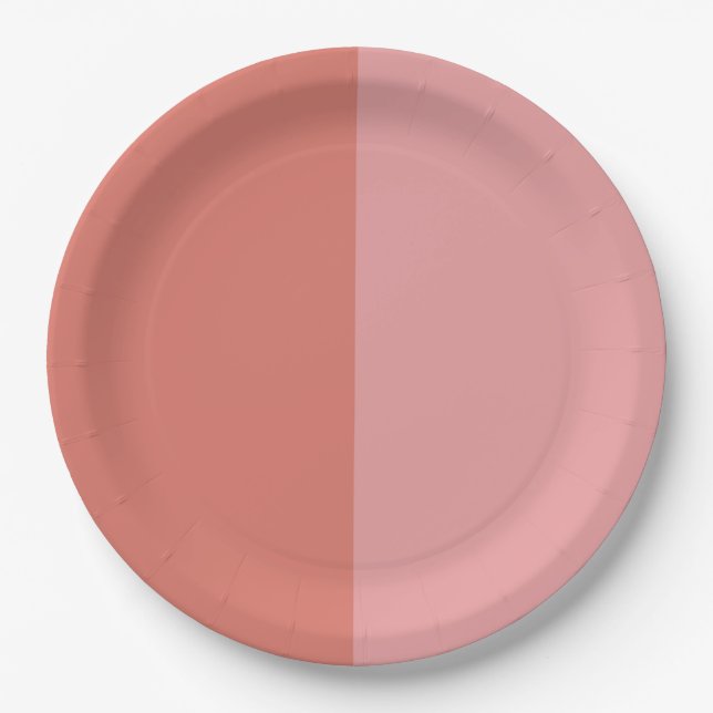 Dekorativer Half And Half Pappteller (Vorderseite)