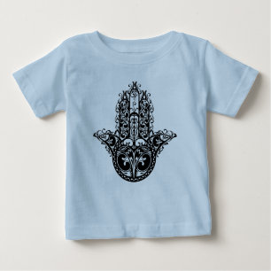 Dekorativer Hamsa Entwurf Baby T-shirt