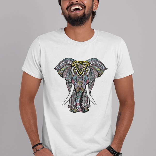 Dekorativer indischer Elefant T-Shirt (Von Creator hochgeladen)