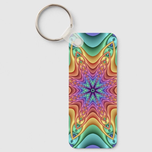 Dekorativer Kaleidoskop-Schlüsselanhänger Schlüsselanhänger (Vorderseite)