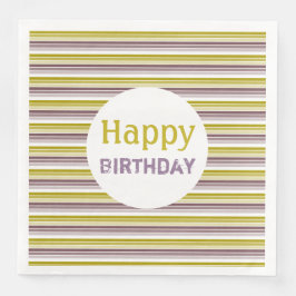 Dekorativer moderner Streifen Serviette