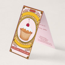 Dekorativer Pink Gold Cupcake Logo Cupcake Maker
