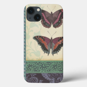 Dekorativer Schmetterlings-Brokat durch iPhone 13 Hülle