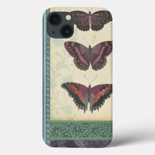 Dekorativer Schmetterlings-Brokat durch iPhone 13 Hülle