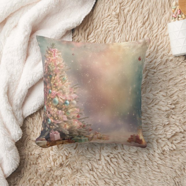 Dekorativer Schnee Blau & Weiß Ball Frohe Weihnach Kissen (Decke)