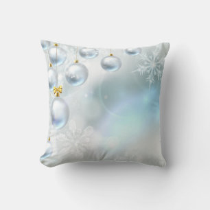 Dekorativer Schnee Blue & Gold Ball Frohe Weihnach Kissen