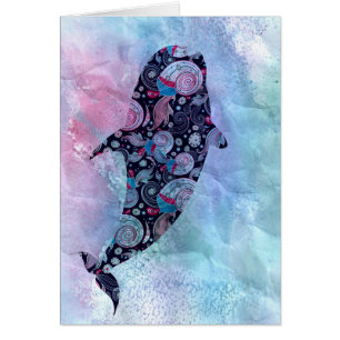 Dekorativer Silhouette-Wal